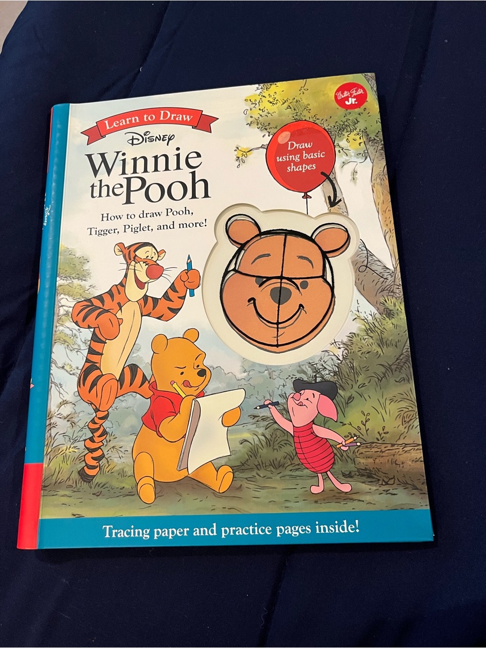 Disney Winnie the Pooh Learn to Draw Book - Blue, Red, Yellow